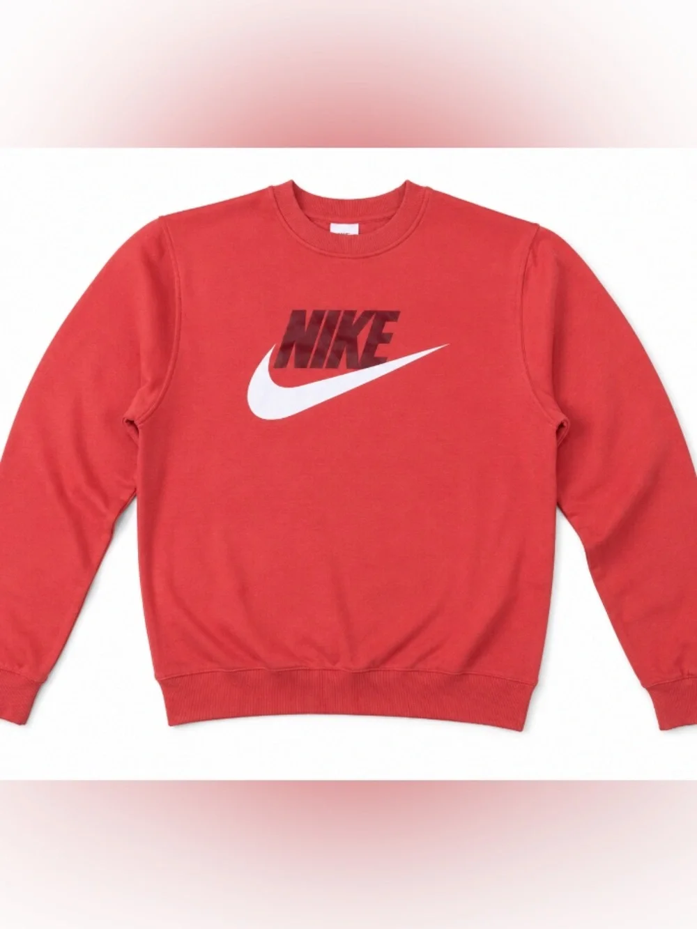 Nike • Coral • Crewneck • Sweatshirt • White Swoosh • Size Large (Youth)